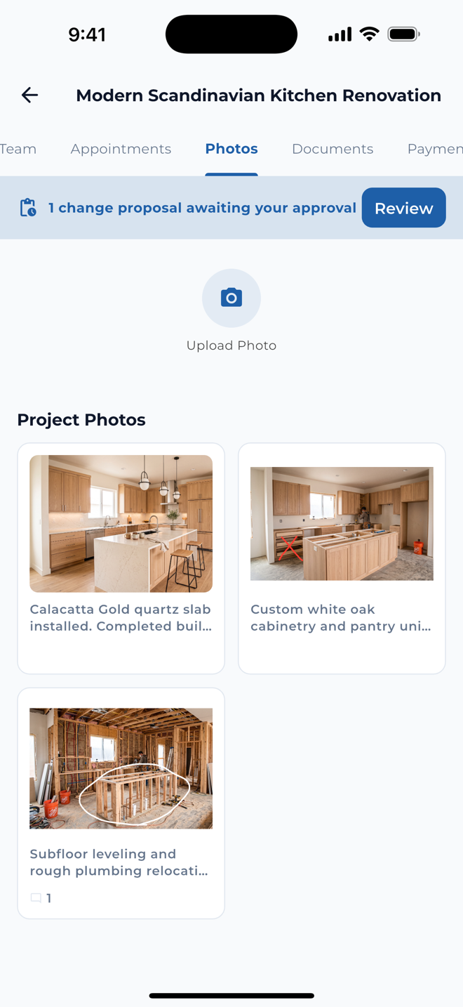 TaskTied mobile photo markup and annotation view